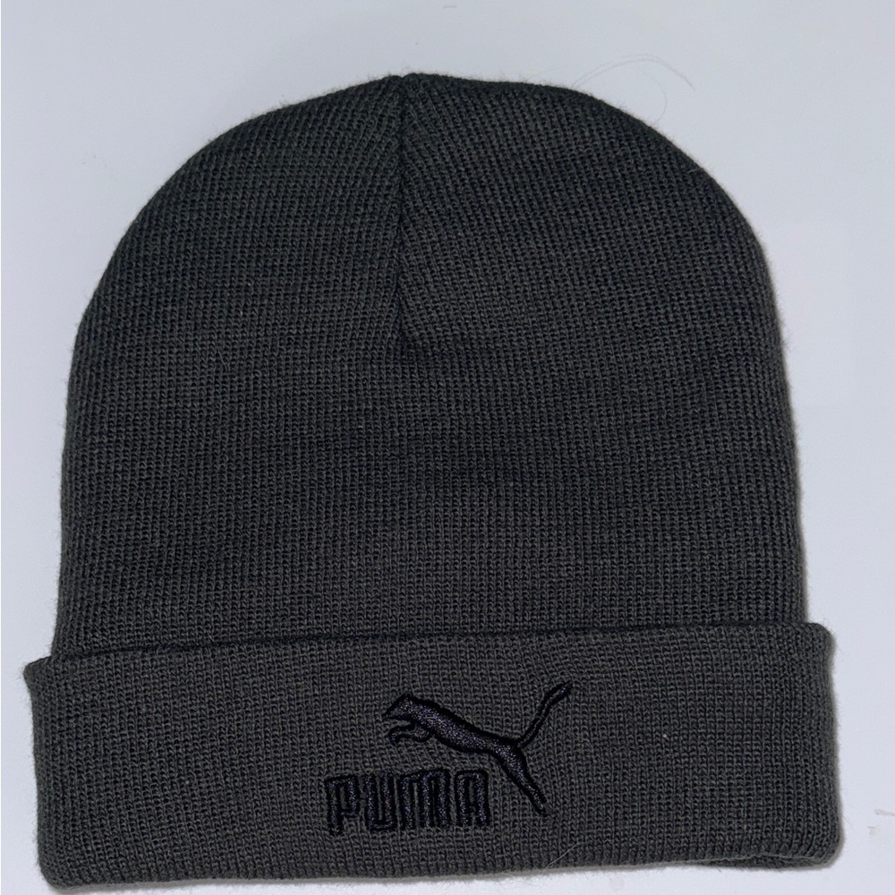 Unisex Puma Charcoal Knit Beanie